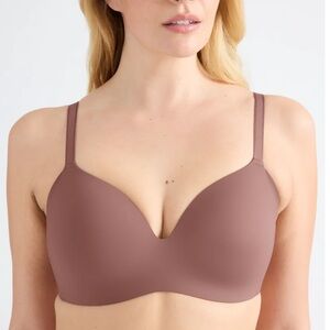 KNIX WingWoman Contour Wireless T-Shirt Bra in Mauve womens size 42D minimalist